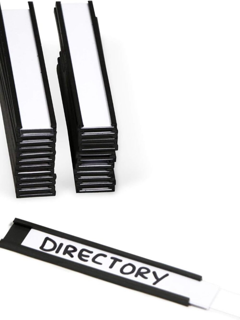 Pack of 25 Magnetic 'C' Channel Label Holders | 0.5" x 3"